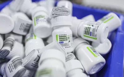 Prescription bottles for Duloxetine capsules, used for treating mental health conditions.