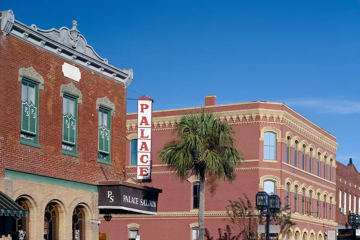 The historic Palace Saloon, known as Florida's first bar, in Fernandina Beach.