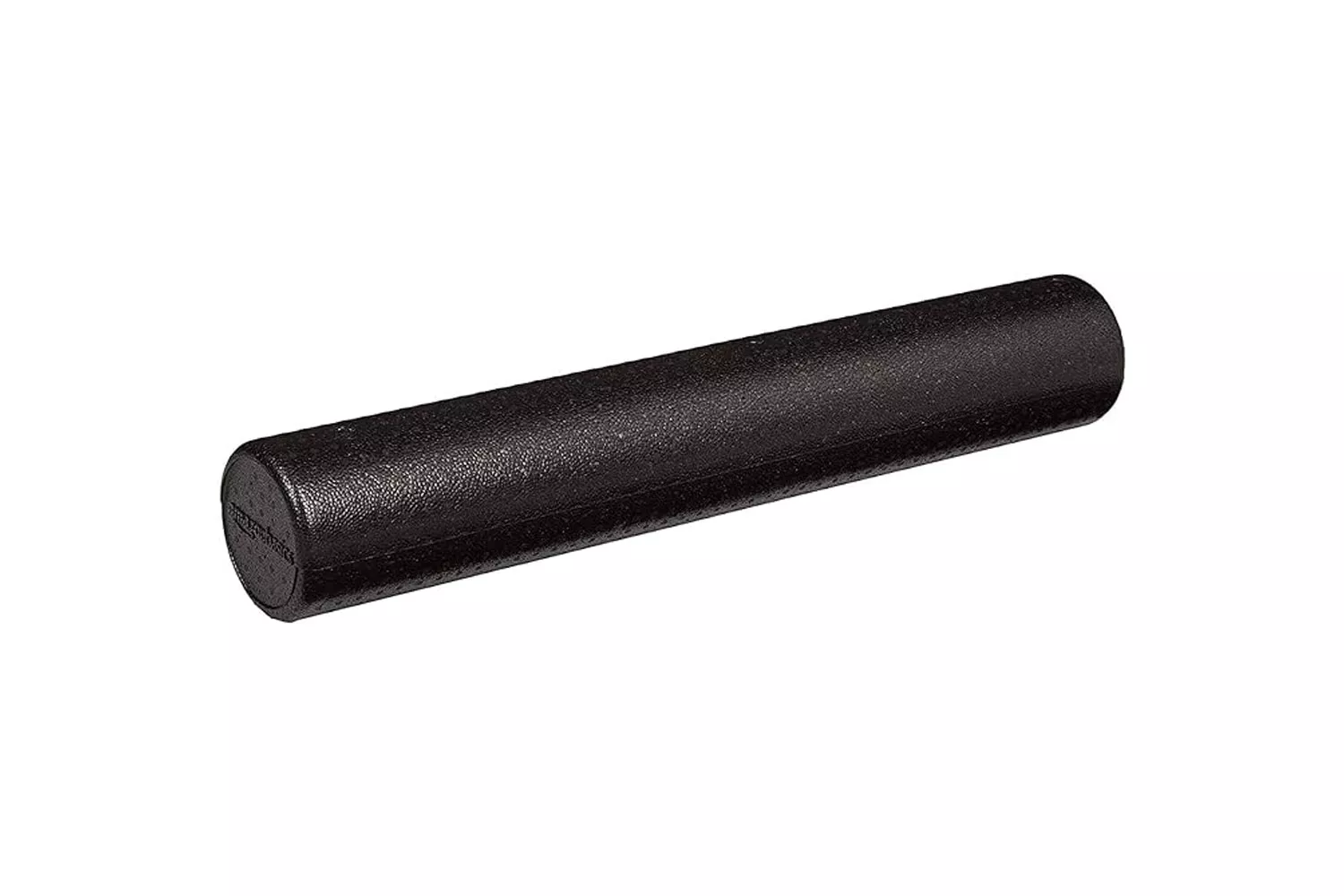 A simple black high-density EPP foam roller by Amazon Basics.